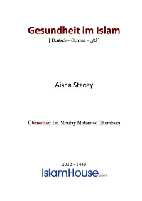 Gesundheit im Islam