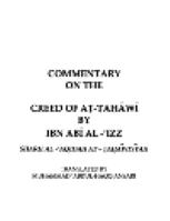 Commentary on the Creed of At-tahawi
Ibn Abi Al-izz
