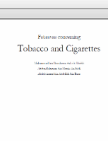Fataawa regarding Tobacco and Cigarettes
Abdul Aziz bin Abdullah bin Baz - Abdur-Rahman Bin Nasir as-Sadi - Muhammad bin Ibraaheem Aal-ish-Sheikh