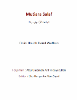 Mutiara Salaf