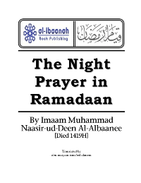 Night Prayer in Ramadan
Muhammad Nashiruddin Al-Albani