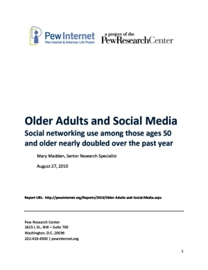 Book cover: Older Adults and Social Media