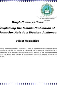 Tough Conversations: Explaining the Islamic Prohibition of Same-Sex Acts to a Western Audience