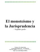 El monoteísmo y la Jurisprudencia – Segundo grado-